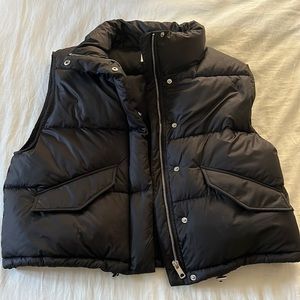 Black H&M puffer vest